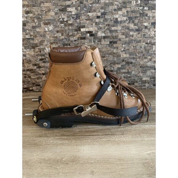Alpina Leather Made In Yugoslavia Boots Size 37 Vibram - Picture 1 of 7